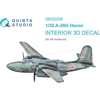 Plastikový model Quinta studio 1/32 A-20G Havoc 3D-Print.&col.Interior (HKM)