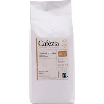 Káva Cafézia MEDIUM ROAST zrnková středně pražená BIO káva, 1000 g