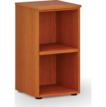 Policová skříň B2B Partner Kancelářský regál PRIMO WOOD, 400 x 420 x 740 mm, třešeň