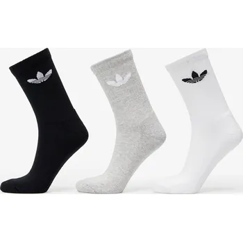 Pánská móda Ponožky adidas Trefoil Cushion Crew Sock 6-Pack Black/ White/ Medium Grey Heather L
