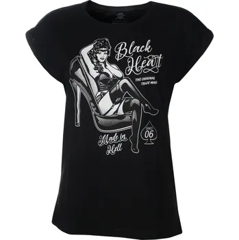 Dámské tričko tričko street dámské - FETISH EXT - BLACK HEART - 12927