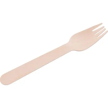 Příbor Vidlička MagicHome Woodline ECO Gastro, 160 mm, bal. 100 ks, 100% Natural