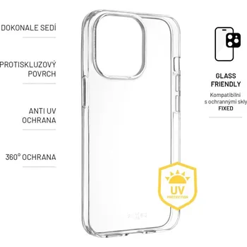 Telefonní příslušenství Zadní TPU gelové pouzdro FIXED Slim AntiUV pro Vivo V40 SE, transparentní