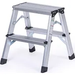 B2B Partner Hliníkové oboustranné schůdky, 2x2 stupně, 425 mm