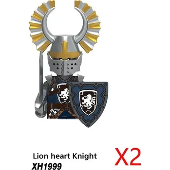 Stavebnice LEGO Středověký válečník s teutonskými rytíři a koňmi | lego figurky a komponenty - X1999-2PCS
