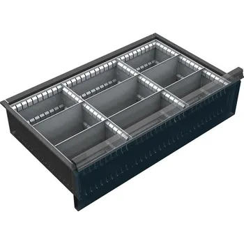 KOVOS Organizér nářadí do zásuvky dílenských vozíků KOVOS, kovový, 9 přihrádek, 150 - 240 mm