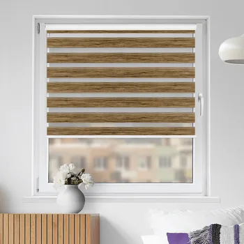 Roleta FEXI Zatemňovací Roleta Den a noc, Oriental modřín, AA 107n v MAXI kazetě, 150x30 cm