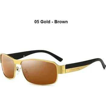 Luxusní polarizační sluneční brýle pro muže UV400 - 05 Hnědá