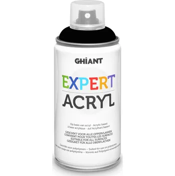 Speciální výtvarná barva Ghiant - Expert akrylová barva ve spreji - 300 ml - černá