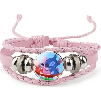 Náramek Dětský pletený náramek s motivem Lilo & Stitch - 12