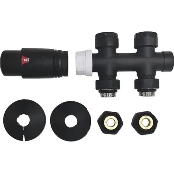 Instalatérský materiál Rovný termostatický ventil ROTHEIGNER 1/2" černý