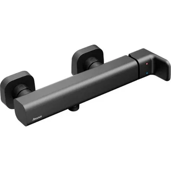 Vodovodní baterie Ravak 10° Free sprchová nástěnná baterie TD F 032.20, černá (X070153)