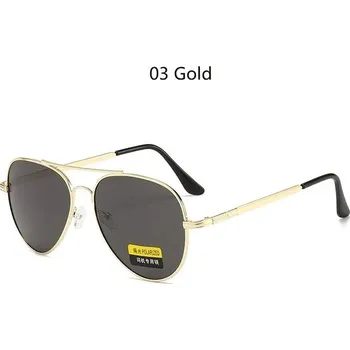 Luxusní pilotní polarizační sluneční brýle UV400 - 03 zlato