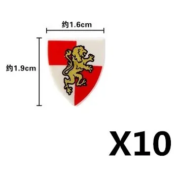 ostatní stavebnice Středověké vojenské stavebnice rytířů a štítů, vlajky - DPA26-10PCS