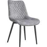 MOB Jídelní židle Tempo Kondela Zaino Typ 1 J19-UF912-09B (světle šedá + černá)