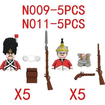 Stavebnice LEGO Stavebnice středověkého hradu s vojenskými figurkami | LEGO sada - N009-5PCS N011-5PCS