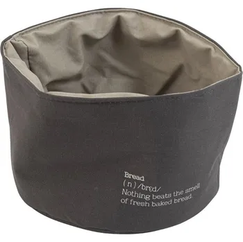 chlebník GUSTA Košík textilní na pečivo 20 x 14 cm šedý