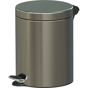 Odpadkový koš Alda Nášlapný odpadkový koš, 5 L, nerez matný
