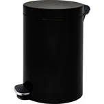 Alda Nášlapný odpadkový koš 30 L, plynulé zavírání, lakovaný černý