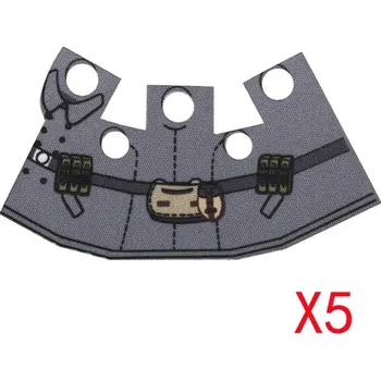ostatní stavebnice Vojenské stavební bloky s figurkami a barevnými plášti | lego komponenty, pláště - B16-16-1-5PCS