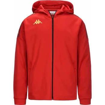 Pánská bunda KAPPA4SOCCER GREVOLO mikina červená/červená dhalia S