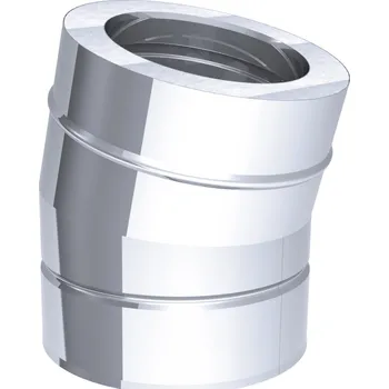 Příslušenství pro digestoř G.Gastro Koleno pro trubku - úhel 15° - z nerezové oceli - Ø 250 mm