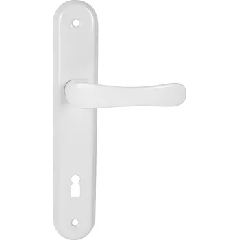 Dveřní kování KE - MICHAELA BB otvor pro klíč, klika/klika, 72 mm Bílá