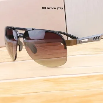 Luxusní sluneční brýle pilotka UV400 unisex - 03 Zelená šedá,Zelená