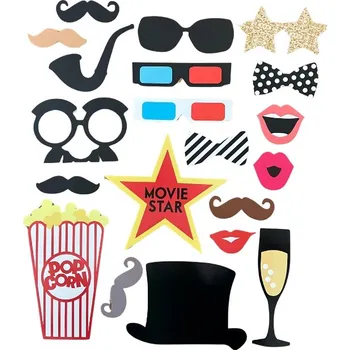 Karnevalová maska Mix Párty Rekvizit Props do Fotokoutků Set Proprietek Maska Film Movie