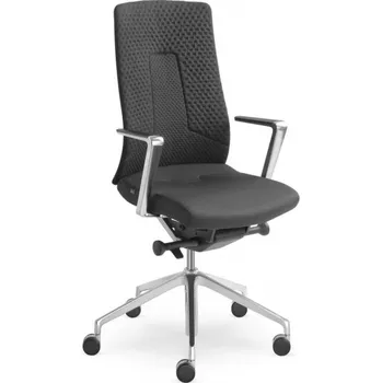 LD SEATING kancelářská židle FollowMe 450-SYQ-N6 leštěný hliníkový kříž