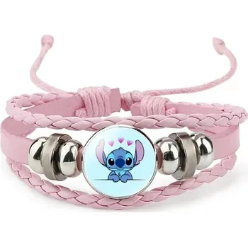 Náramek Dětský pletený náramek s motivem Lilo &amp; Stitch - 11