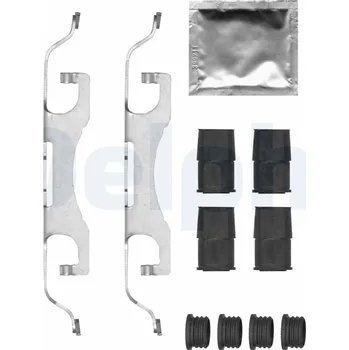 Přislušenství brzdového systému Sada příslušenství, obložení kotoučové brzdy DELPHI LX0698