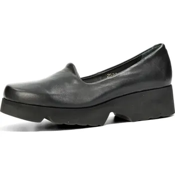 Dámské polobotky ETIMEĒ dámské kožené polobotky - černé