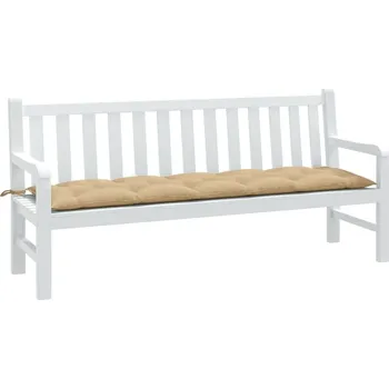 Podsedák vidaXL Poduška na zahradní lavici taupe melanž 180 x 50 x 7 cm textil [4002564] Barva: melanžově béžová