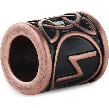 Kroužek do vousů vikingská runa slunce bronzové barvy - Trendhim