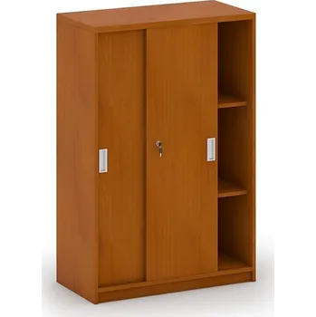 Kancelářská sestava Corping Skříň zasouvací MIRELLI, 800 x 400 x 1200 mm, třešeň