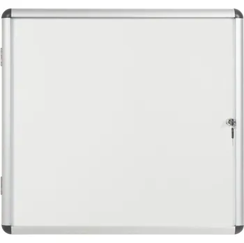 Informační tabulka Bi-Office Vnitřní vitrína s bílým magnetickým povrchem, 720 x 674 mm