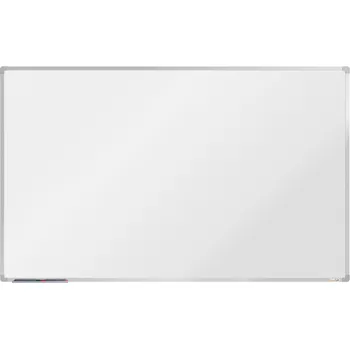 boardOK Bílá magnetická popisovací tabule s keramickým povrchem boardOK, 2000 x 1200 mm, eloxovaný rám