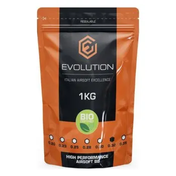 Airsoftová kulička Evolution 0,32g High Performance BIO kuličky - 1kg + dárek zdarma