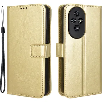 Pouzdro na mobilní telefon Crazy knížkové pouzdro na Honor 200 5G - zlaté