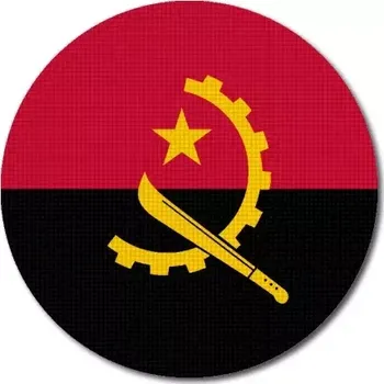 Vlajka Pelisport Angolská vlajka kulatá tisk ø 45 mm