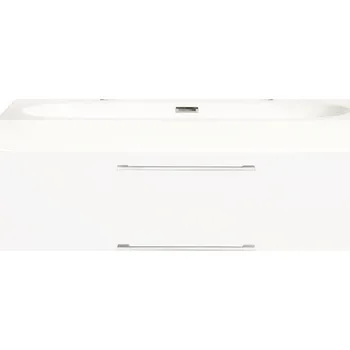 Umyvadlo Souprava koupelnového nábytku Somero lesklá bílá 100x57 cm