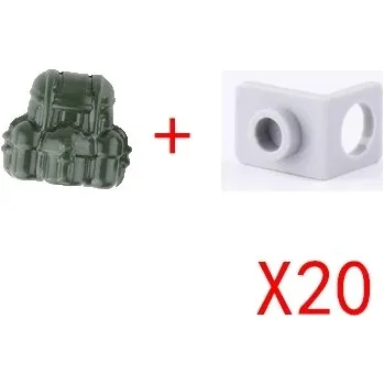 ostatní stavebnice Vojenské stavebnice mini cihly pro děti | lego komponenty - I-20KS