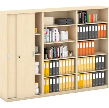 Kancelářská sestava Sestava skříní MIRELLI, Typ X - bříza