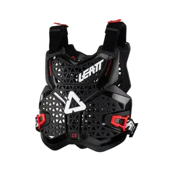 Motocyklový chránič hrudi a pátěře a Motokrosový hrudní/zádový chránič LEATT 2.5 CHEST PROTECTOR černý (pro jezdce o hmotnosti 60-90 kg a výšku 160-184 cm)