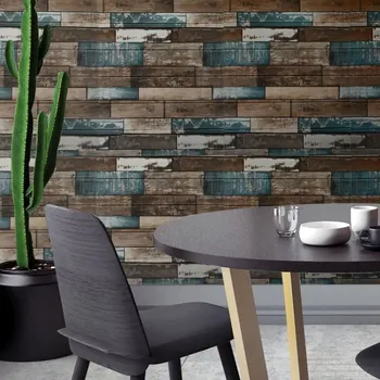 Tapeta 3D Samolepící tapeta - barevné dřevo 69,5x76cm