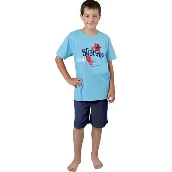 Chlapecké pyžamo Calvi Pyžamo klučičí krátké 024 světle modré Barva: světle modrá, Velikost: 140