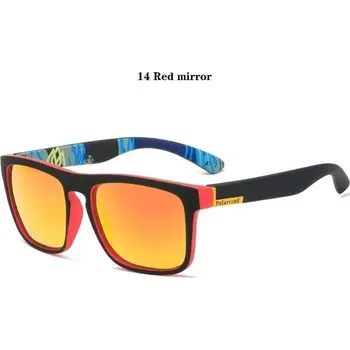 Sluneční brýle Luxusní polarizační sluneční brýle v retro stylu - 14 Červené zrcátko