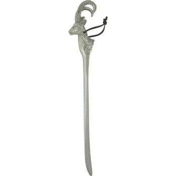 Lžíce na botu Stříbrná kovová obouvací lžíce kozoroh Capricorn - 49*5*1cm