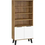 Regál OSMAK 2D, dub burgundský/bílý lesk, 5 let záruka + vyzvednutí ZDARMA